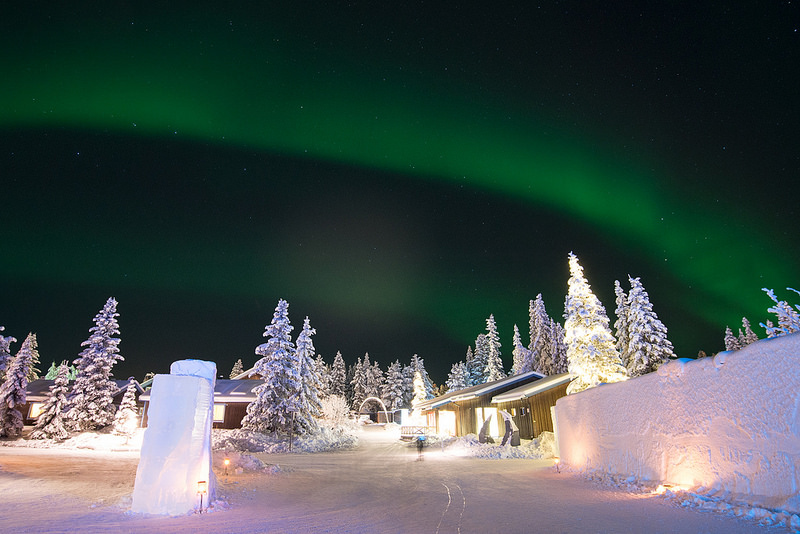 The Ice Hotel is a wonderful place to shoot the northern lights